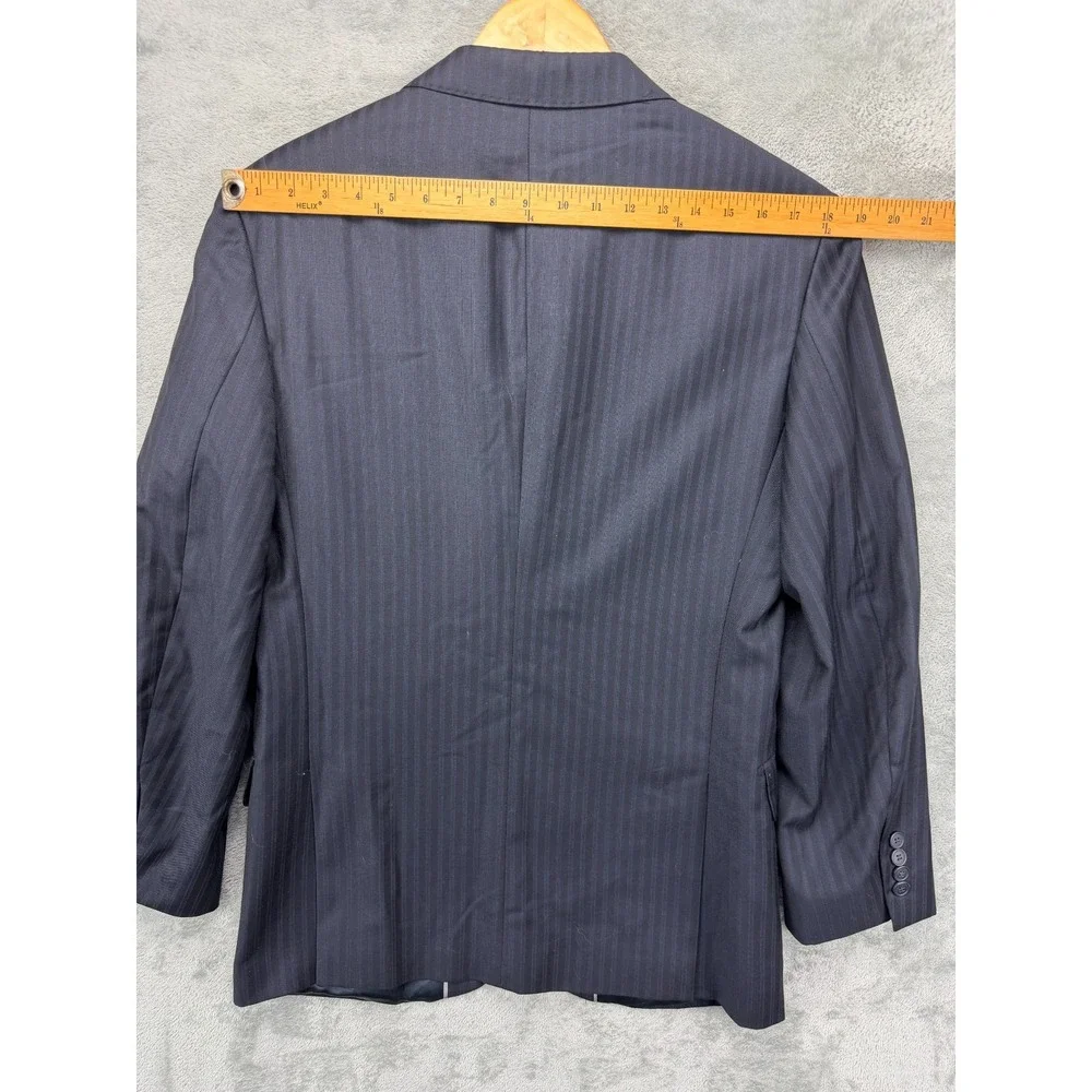 Ermenegildo Zegna Men's Trofeo‎ Blazer 36SH Navy Striped Wool